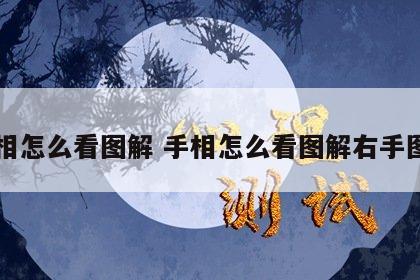 手相怎么看图解 手相怎么看图解右手图片