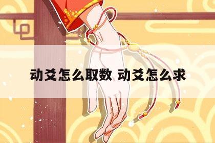 动爻怎么取数 动爻怎么求