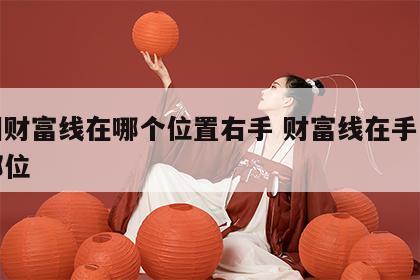 手相财富线在哪个位置右手 财富线在手掌哪个部位