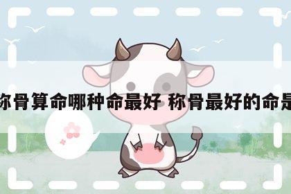 称骨算命哪种命最好 称骨最好的命是