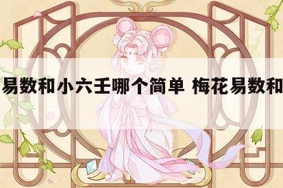 梅花易数和小六壬哪个简单 梅花易数和六壬区别