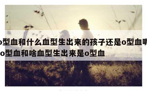 o型血和什么血型生出来的孩子还是o型血呢 o型血和啥血型生出来是o型血