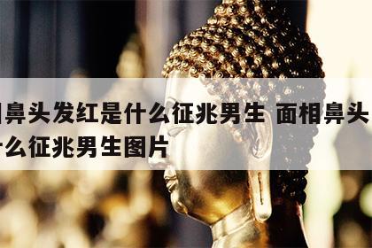 面相鼻头发红是什么征兆男生 面相鼻头发红是什么征兆男生图片