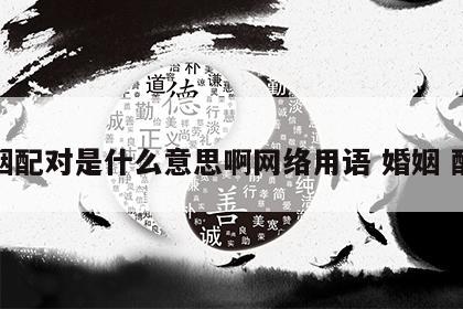 婚姻配对是什么意思啊网络用语 婚姻 配对