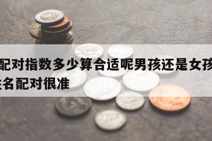 姓名配对指数多少算合适呢男孩还是女孩呢英文 姓名配对很准