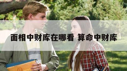 面相中财库在哪看 算命中财库