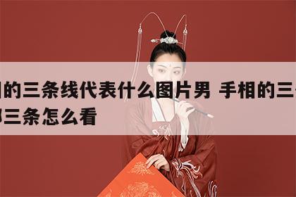 手相的三条线代表什么图片男 手相的三条线分哪三条怎么看