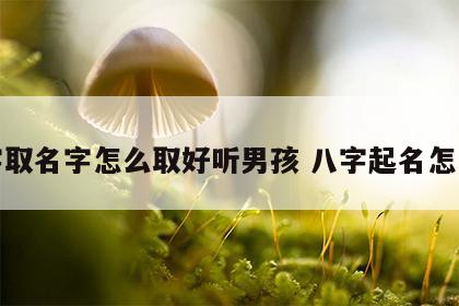 八字取名字怎么取好听男孩 八字起名怎么取