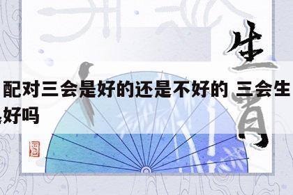 生肖配对三会是好的还是不好的 三会生肖在一起好吗