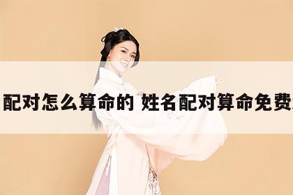 姓名配对怎么算命的 姓名配对算命免费测试