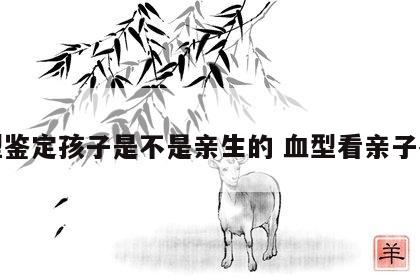 血型鉴定孩子是不是亲生的 血型看亲子鉴定