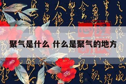 聚气是什么 什么是聚气的地方
