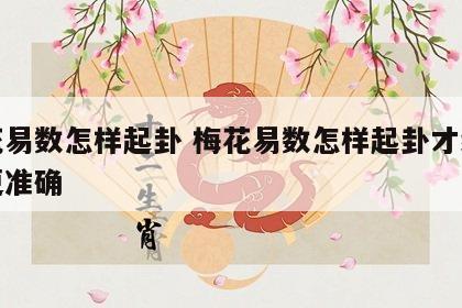 梅花易数怎样起卦 梅花易数怎样起卦才结果才更准确