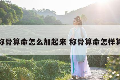 称骨算命怎么加起来 称骨算命怎样算