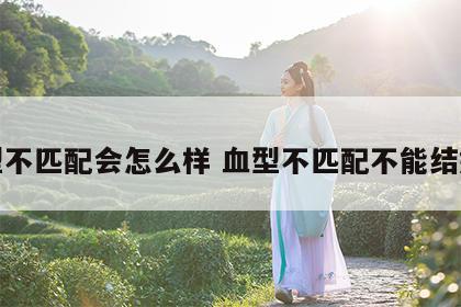 血型不匹配会怎么样 血型不匹配不能结婚吗