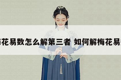 梅花易数怎么解第三者 如何解梅花易数