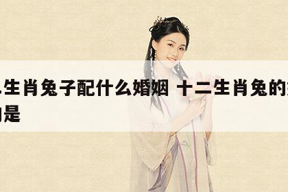 十二生肖兔子配什么婚姻 十二生肖兔的婚姻配的是