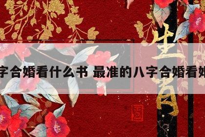 八字合婚看什么书 最准的八字合婚看婚期