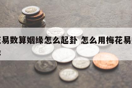 梅花易数算姻缘怎么起卦 怎么用梅花易数算姻缘