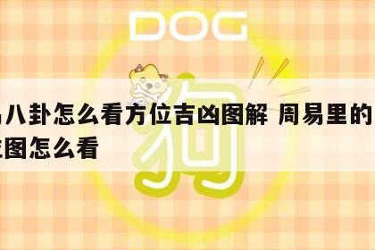 周易八卦怎么看方位吉凶图解 周易里的八卦方位图怎么看