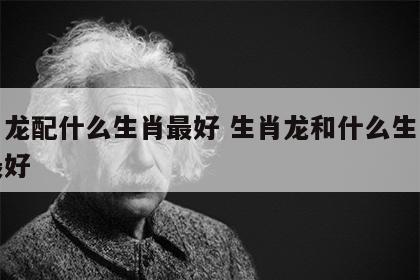 生肖龙配什么生肖最好 生肖龙和什么生肖婚配最好