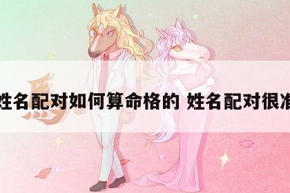 姓名配对如何算命格的 姓名配对很准