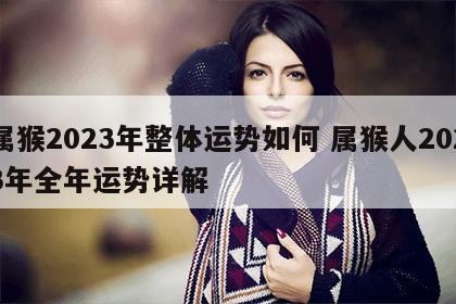属猴2023年整体运势如何 属猴人2023年全年运势详解