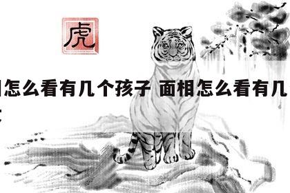 面相怎么看有几个孩子 面相怎么看有几个孩子女