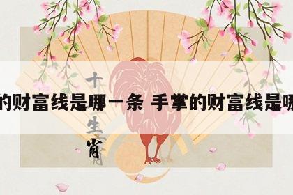 手的财富线是哪一条 手掌的财富线是哪条
