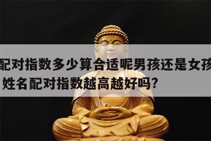 姓名配对指数多少算合适呢男孩还是女孩呢怎么算 姓名配对指数越高越好吗?