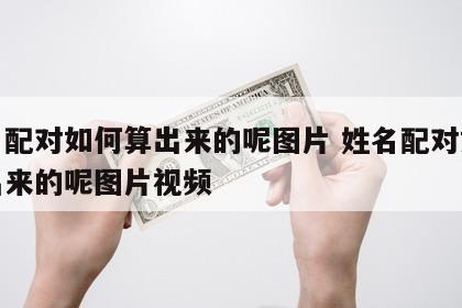 姓名配对如何算出来的呢图片 姓名配对如何算出来的呢图片视频