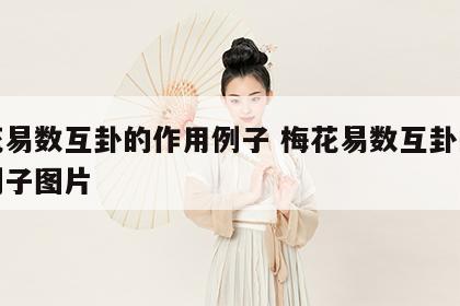 梅花易数互卦的作用例子 梅花易数互卦的作用例子图片