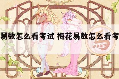 梅花易数怎么看考试 梅花易数怎么看考试成绩