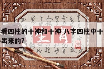 怎样看四柱的十神和十神 八字四柱中十神怎么得出来的?