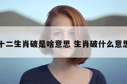 十二生肖破是啥意思 生肖破什么意思