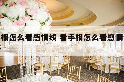 看手相怎么看感情线 看手相怎么看感情线好不好