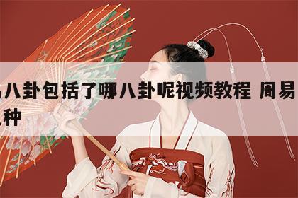 周易八卦包括了哪八卦呢视频教程 周易八卦分几种