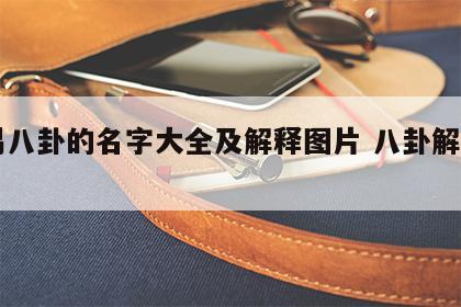 周易八卦的名字大全及解释图片 八卦解析名字