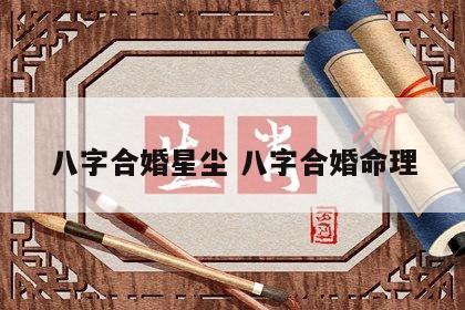 八字合婚星尘 八字合婚命理