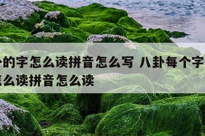 八卦的字怎么读拼音怎么写 八卦每个字的读音怎么读拼音怎么读