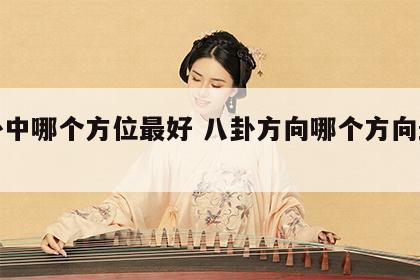 八卦中哪个方位最好 八卦方向哪个方向最重要