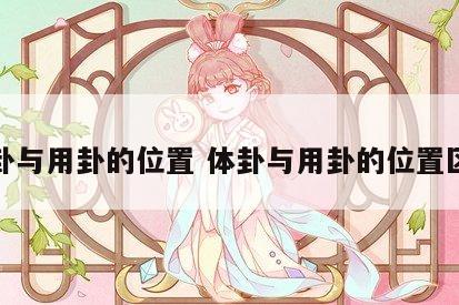 体卦与用卦的位置 体卦与用卦的位置区别