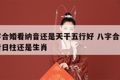 八字合婚看纳音还是天干五行好 八字合婚主要看日柱还是生肖