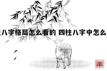 四柱八字格局怎么看的 四柱八字中怎么看格局