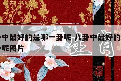 八卦中最好的是哪一卦呢 八卦中最好的是哪一卦呢图片