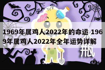 1969年属鸡人2022年的命运 1969年属鸡人2022年全年运势详解