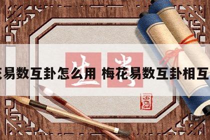 梅花易数互卦怎么用 梅花易数互卦相互作用