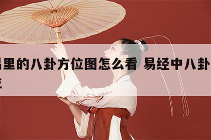 周易里的八卦方位图怎么看 易经中八卦图的方位