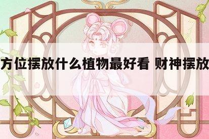 财神方位摆放什么植物最好看 财神摆放什么花好