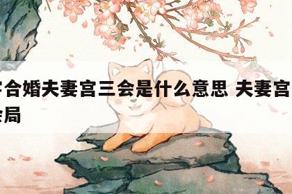 八字合婚夫妻宫三会是什么意思 夫妻宫遇到三会局